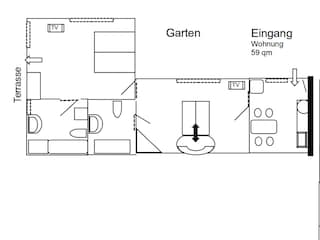 Grundriss 62 qm