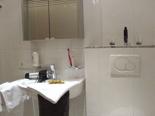 The bathroom in the 4-bed bedroom