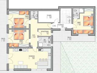 Grundriss der 108qm Wohnung