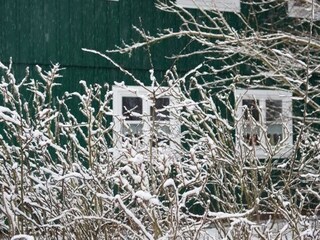 Winteransicht des Hauses