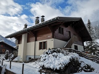 Chalet Pirol  aus der Sicht  vom Parkplatz vorm Haus