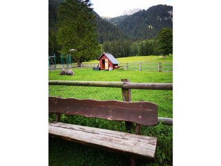 Rast nach Wanderung zum Hotel Simmenfälle