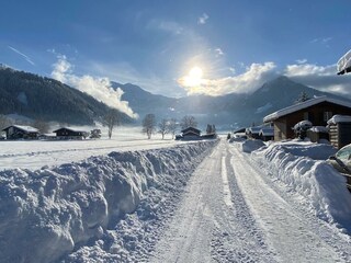 Mittelstraße im Winter 2021