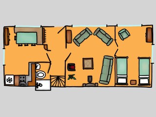 Appartamento per vacanze Petten Pianta del piano 42