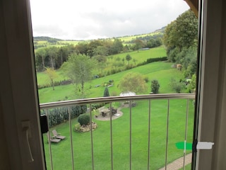 Fewo IV Studio  Blick vom Schlafzimmer