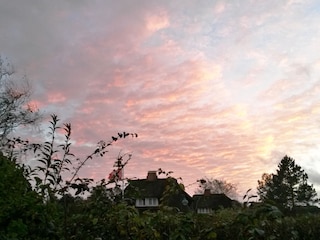 Bick aus Whz. To Hus in den Abendhimmel