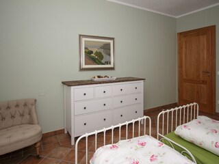 Bedroom with two single beds