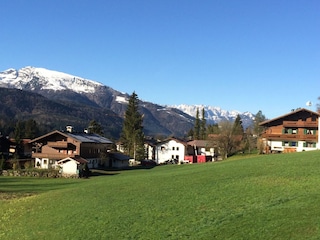 Bilck auf Unterberg und Kaiser