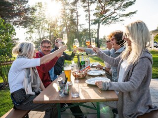 Grill- und Sitzmöglichkeiten