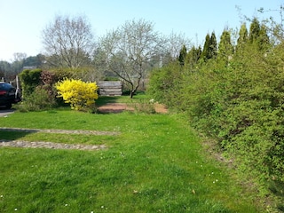 Blick vom Haus Richtung Norden