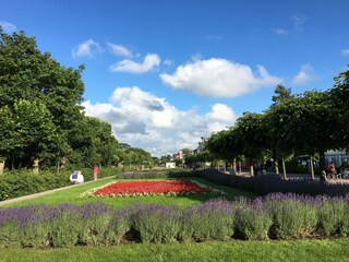 Die Ahlbecker Strandpromenade im Sommer