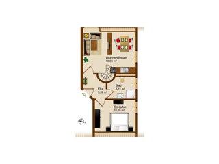 Ferienwohnung Prerow Grundriss 16