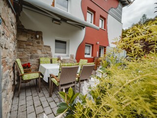 Terrasse im Apartment Steiner Leogang Salzburgerland