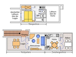 Appartamento per vacanze Cogolin Pianta del piano 21