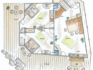 Vakantiehuis Oetz Grondplan 7