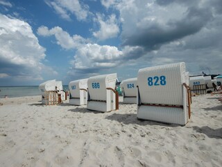 Der Binzer Strand im Hochsommer.