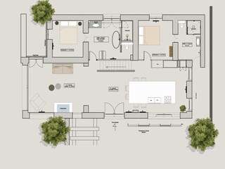 Villa Vence Pianta del piano 42