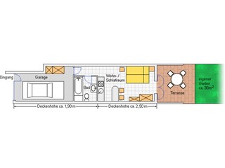 Appartamento Cogolin Pianta del piano 21