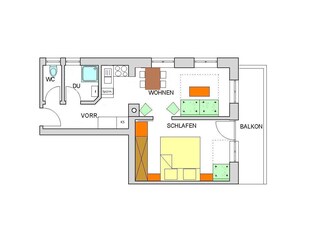 Apartamento Umhausen Plano de planta 13