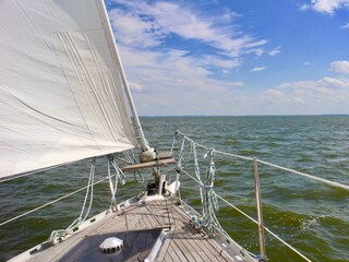 Segeln auf dem Achterwasser