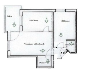 Appartamento per vacanze Pula Pianta del piano 21