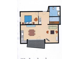 Appartamento per vacanze Friedrichshafen Pianta del piano 21