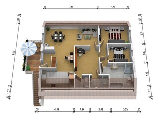 Grundriss der WK Suite