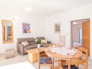Wohnbereich der Ferienwohnung St. Lucia
