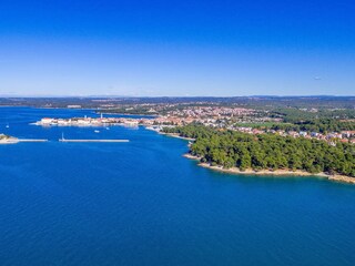 Blick auf Porec in Istrien