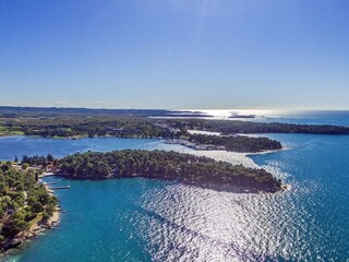 Strandbereiche von Plava und Zelena Laguna in Porec