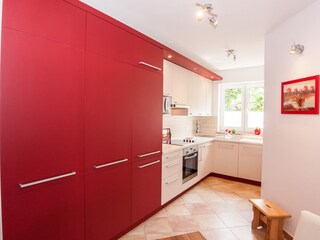 Küchenansicht der Ferienwohnung