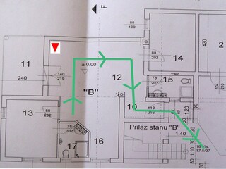 Appartamento per vacanze Porec Pianta del piano 21