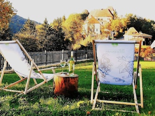 Genießen Sie die schönen Ausblicke im Garten