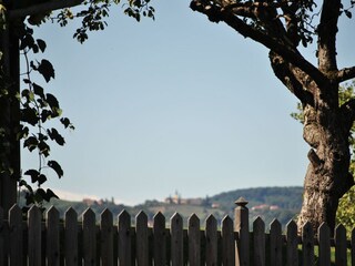 Ausblick vom Garten nach Kitzeck