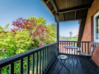 Schöne Aussicht vom West-Balkon