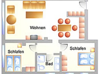 Grundriss Ferienwohnung 2