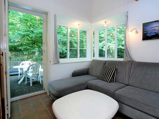 Sitzecke mit Terrasse im Grünen