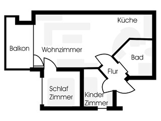 Vakantieappartement Borkum Grondplan 19