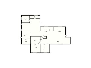 Casa de vacaciones Marielyst Plano de planta 44