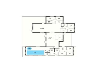 Casa de vacaciones Blåvand Plano de planta 40