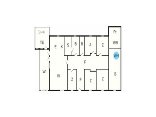 Vakantiehuis Harboøre Grondplan 10