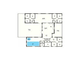 Holiday house Råbylille Strand Floor Plan 45