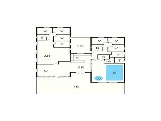 Vakantiehuis Aalbæk Grondplan 48