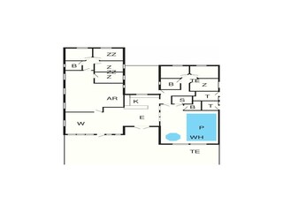 Casa de vacaciones Aalbæk Plano de planta 11