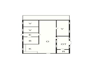 Vakantiehuis Silkeborg Grondplan 5