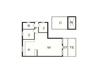 Vakantiehuis Jegum Grondplan 3