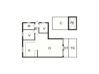 Vakantiehuis Jegum Grondplan 2