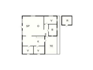 Vakantiehuis Lakolk Grondplan 32