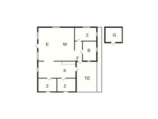 Vakantiehuis Lakolk Grondplan 26