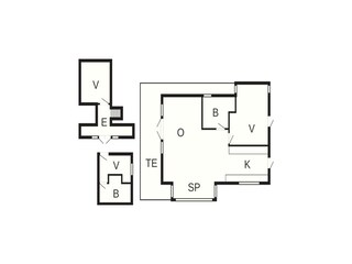 Vakantiehuis Brenderup Grondplan 22